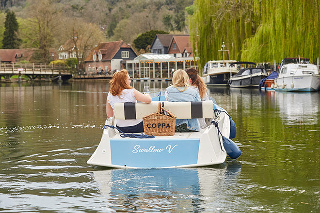 coppa club picnics on Pure Boating hire boat